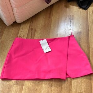 Zara Hot Pink Mini Skort
